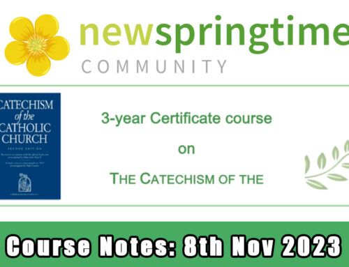 Catechism – Week 9 – 8th Nov 2023